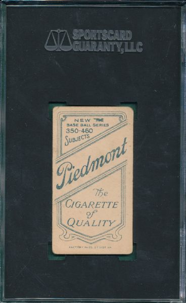1909-1911 T206 Pfeffer Piedmont Cigarettes SGC 40