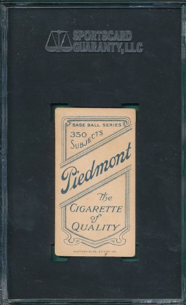 1909-1911 T206 Rhodes Piedmont Cigarettes SGC 40