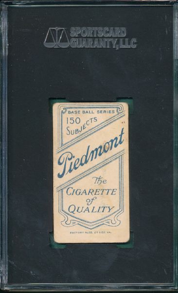 1909-1911 T206 Smith, F., Piedmont Cigarettes SGC 40
