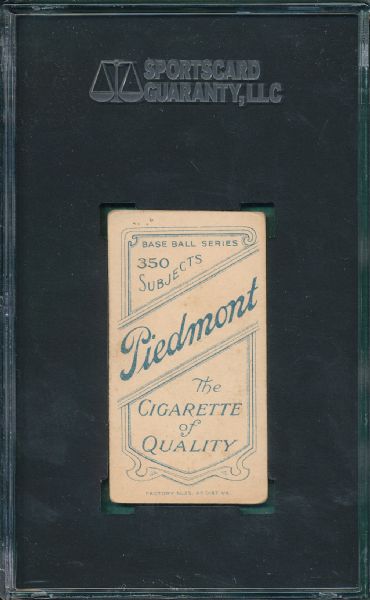 1909-1911 T206 Strang Piedmont Cigarettes SGC 40