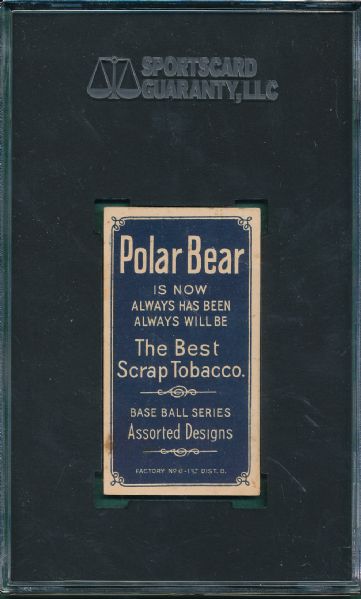 1909-1911 T206 Hinchman Polar Bear Tobacco SGC 30