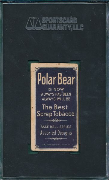 1909-1911 T206 Wiltse, Pitching, Polar Bear Tobacco SGC 30