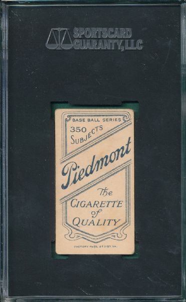 1909-1911 T206 Moran, Pat Piedmont Cigarettes SGC 30