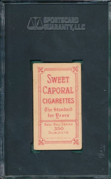 1909-1911 T206 Mullin, Batting, Sweet Caporal Cigarettes SGC 30