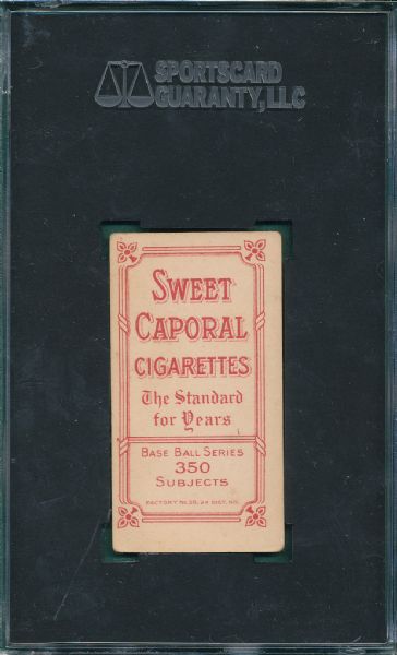 1909-1911 T206 Gray Sweet Caporal Cigarettes SGC 35