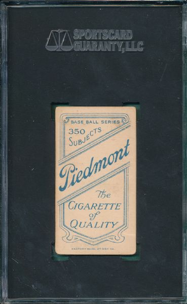 1909-1911 T206 Unglaub Piedmont Cigarettes SGC 35