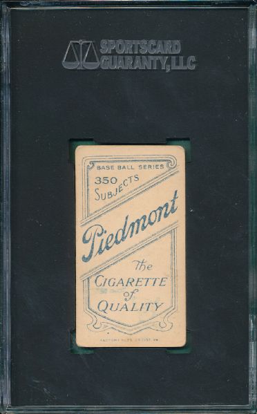 1909-1911 T206 Burch, Fielding, Piedmont Cigarettes SGC 30