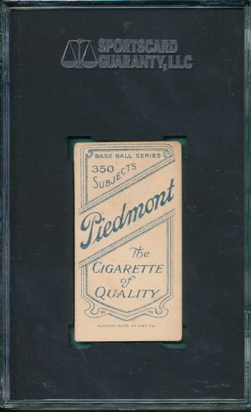 1909-1911 T206 Hunter Piedmont Cigarettes SGC 35