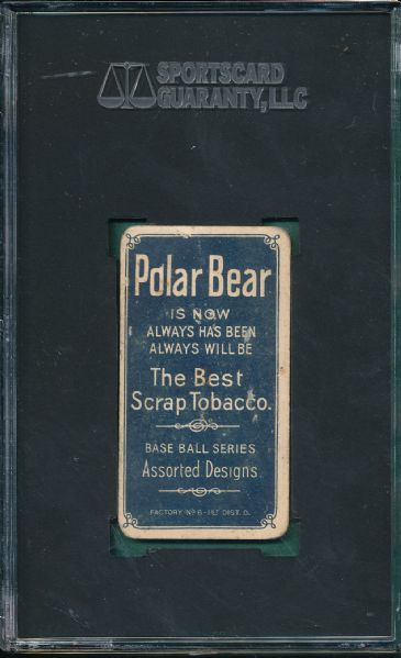 1909-1911 T206 Beckley Polar Bear Tobacco SGC 30