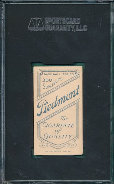 1909-1911 T206 Seitz Piedmont Cigarettes SGC 30 *Southern League*