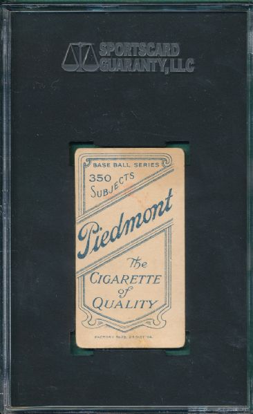 1909-1911 T206 Stark Piedmont Cigarettes SGC 45 *Southern League*