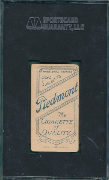 1909-1911 T206 Perdue Piedmont Cigarettes SGC 40 *Southern League*
