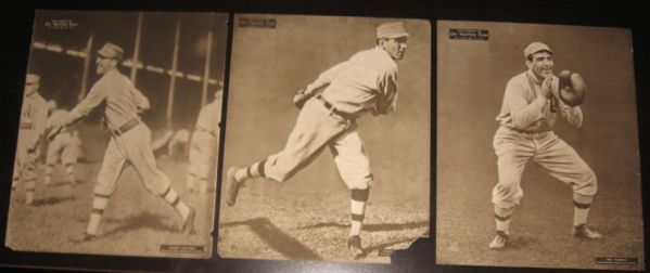1909-13 M101-2 Philadelphia Athletics Lot of (4) W/ Collins, Sporting News Insert