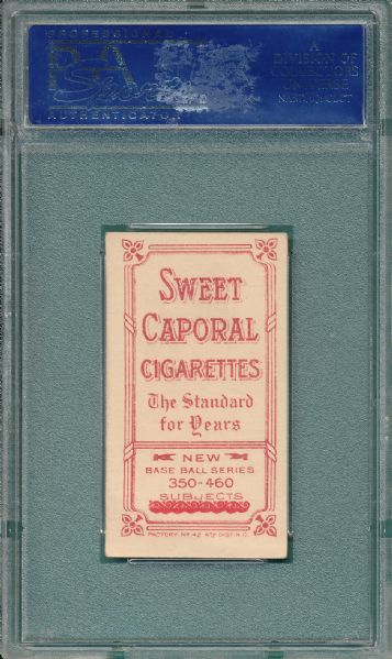 1909-1911 T206 Brown, Mordecai, Chicago On Shirt, Sweet Caporal Cigarettes PSA 5