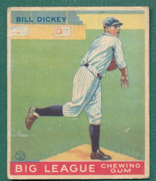 1933 World Wide Gum #19 Bill Dickey