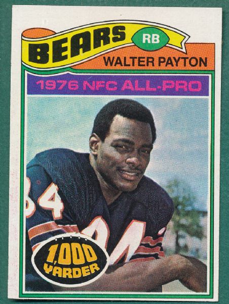 1971-84 Topps Football Lot of (14) W/ Walter Payton