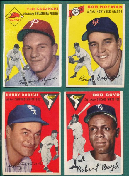 1954-57 Topps (19) Card Lot W/ Spahn