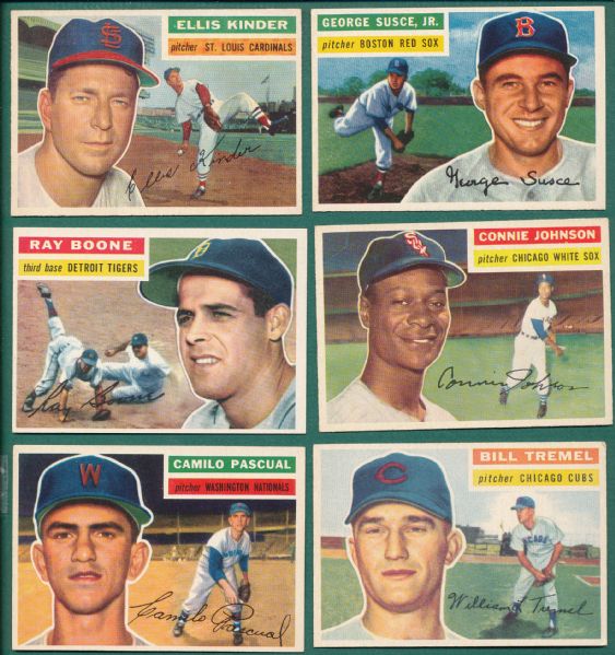 1954-57 Topps (19) Card Lot W/ Spahn