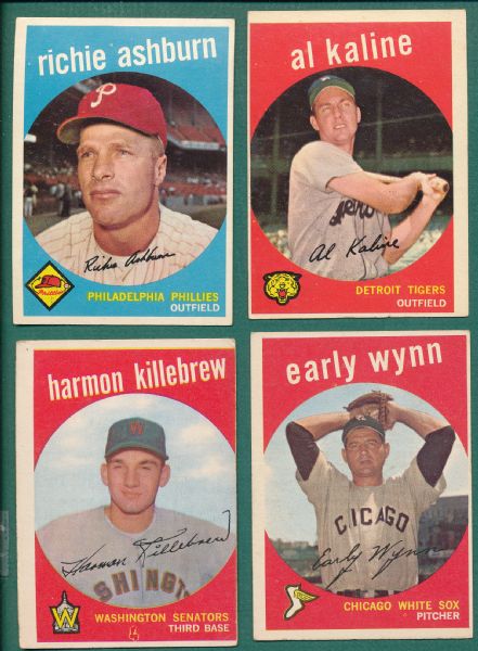 1959 Topps (50) Card Lot W/ Kaline