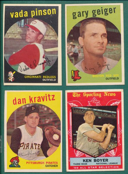 1959 Topps (50) Card Lot W/ Kaline
