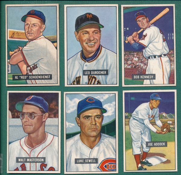 1951 Bowman (25) Card Lot W/ Durocher