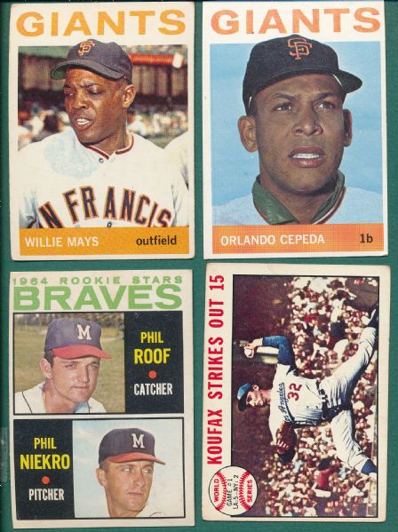 1964 Topps Lot of (51) W/ Mays