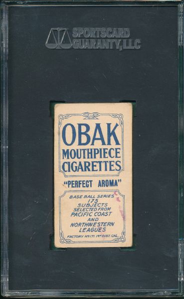 1910 T212-2 Manush Obak Cigarettes SGC 40