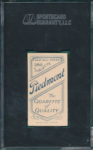 1909-1911 T206 Keeler, Bat, Piedmont Cigarettes SGC 55