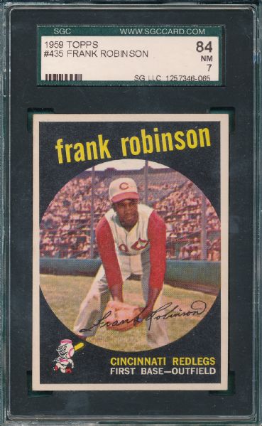 1959 Topps #435 Frank Robinson SGC 84  