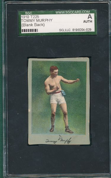 1910 T225 Lot of (6), Boxing, SGC A, *Blank Back*