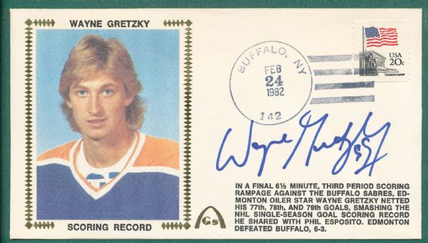 1982 Gateway Stamp Envelopes Wayne Gretzky *Autograph*