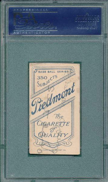 1909-1911 T206 Ty Cobb, Bat Off, Piedmont Cigarettes PSA 4 (MK)