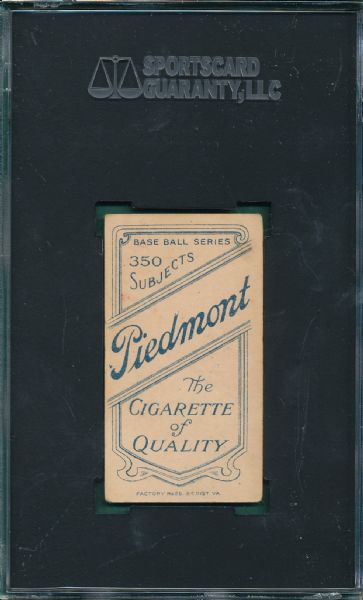 1909-1911 T206 Guiheen Piedmont Cigarettes SGC 45 *Southern League*