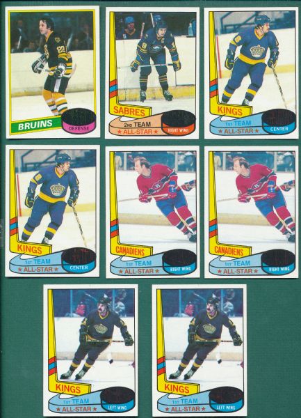 1980 Topps HCKY (23) Card Lot, Unscratched W/ Bourque