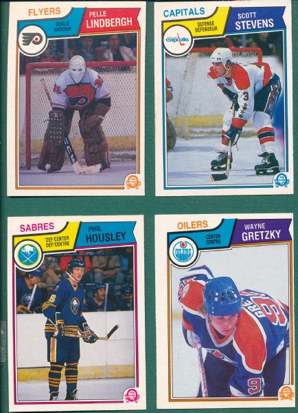 1983 O-Pee-Chee HCKY Complete Set W/ Gretzky & Lindbergh, Housley & Stevens Rookies
