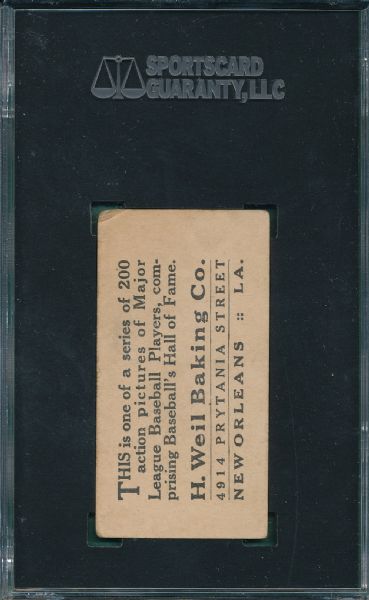 1916 D329 #149 Dick Rudolph Weil Baking Co. SGC 40