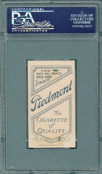 1909-1911 T206 Hummel Piedmont Cigarettes PSA 2