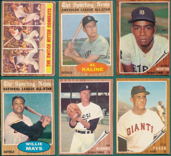 1962 Topps (42) Card Lot W/ Mantle