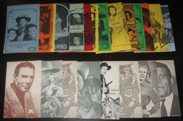 1940-70s Non Sports Arcade Cards Lot of (27) W/ Bob Hope
