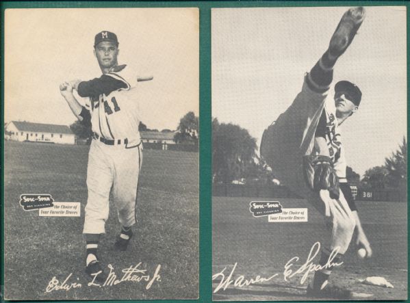 1954-56 Spic-Span Milwaukee Braves Near Set (17/18)