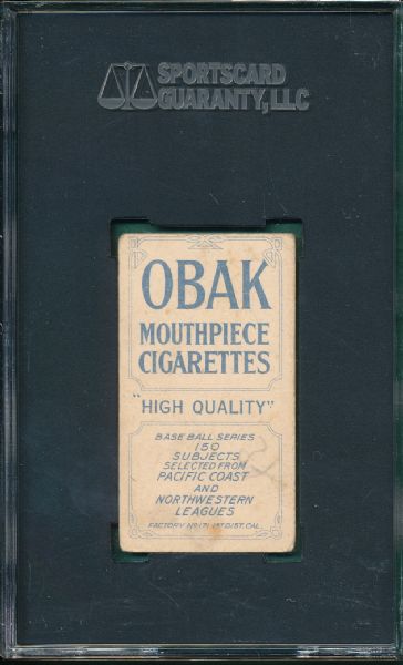 1910 T212 Manush Obak Cigarettes SGC 20 *150 Series*