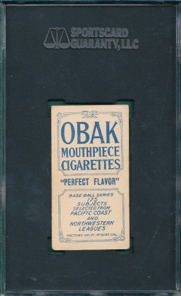 1910 T212 Mitze Obak Cigarettes SGC 40