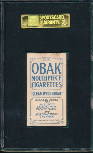 1910 T212 Fournier Obak Cigarettes SGC 30