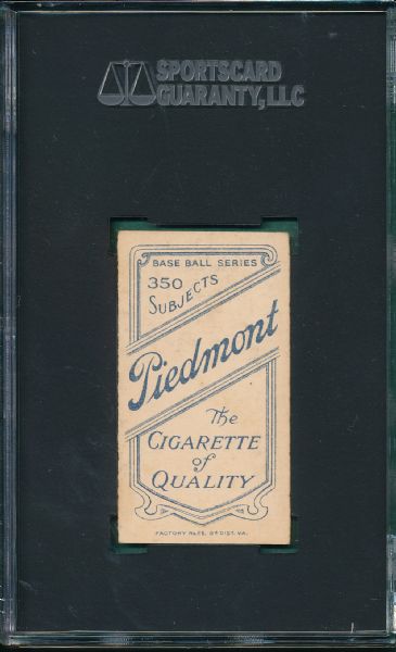 1909-1911 T206 Leach, Bending Over, Piedmont Cigarettes SGC 70