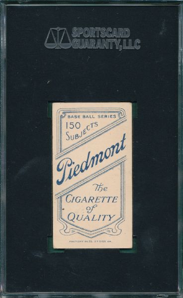 1909-1911 T206 Pattee Piedmont Cigarettes SGC 50 *Horizontal*