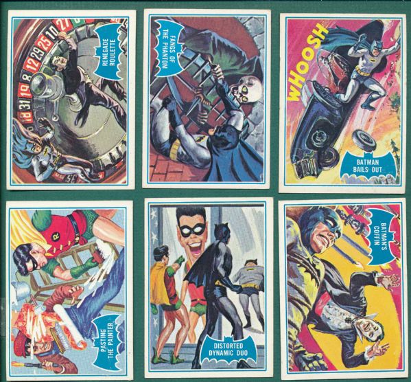 1966 Topps Batman, Black, Blue & Red Bats Lot of (35)