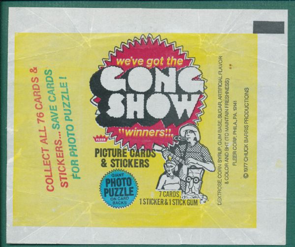 1977 Fleer Gong Show Lot of (56) W/ Stickers and Wrappers