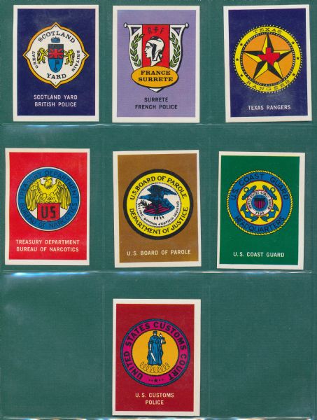1962 Untouchables Complete Set (16) W/ Stickers