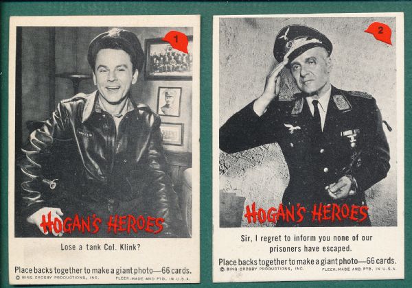1965 Fleer Hogan Heroes Lot of (40) Different W/ #1 Lose A Tank?
