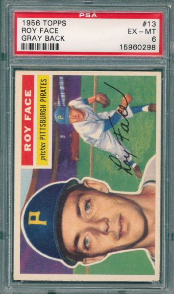 1956/57 Topps Pittsburgh Pirates (2) Card Lot PSA